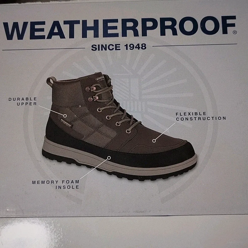 NEW Weatherproof Men's Jenkins Snow Boot Color brown Jenkins US SZ 8