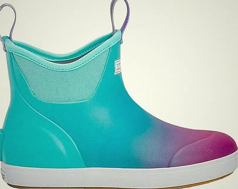New Womens Xtratuf Waterproof Ankle Deck Boots Explorer Blue Aurora 5-11