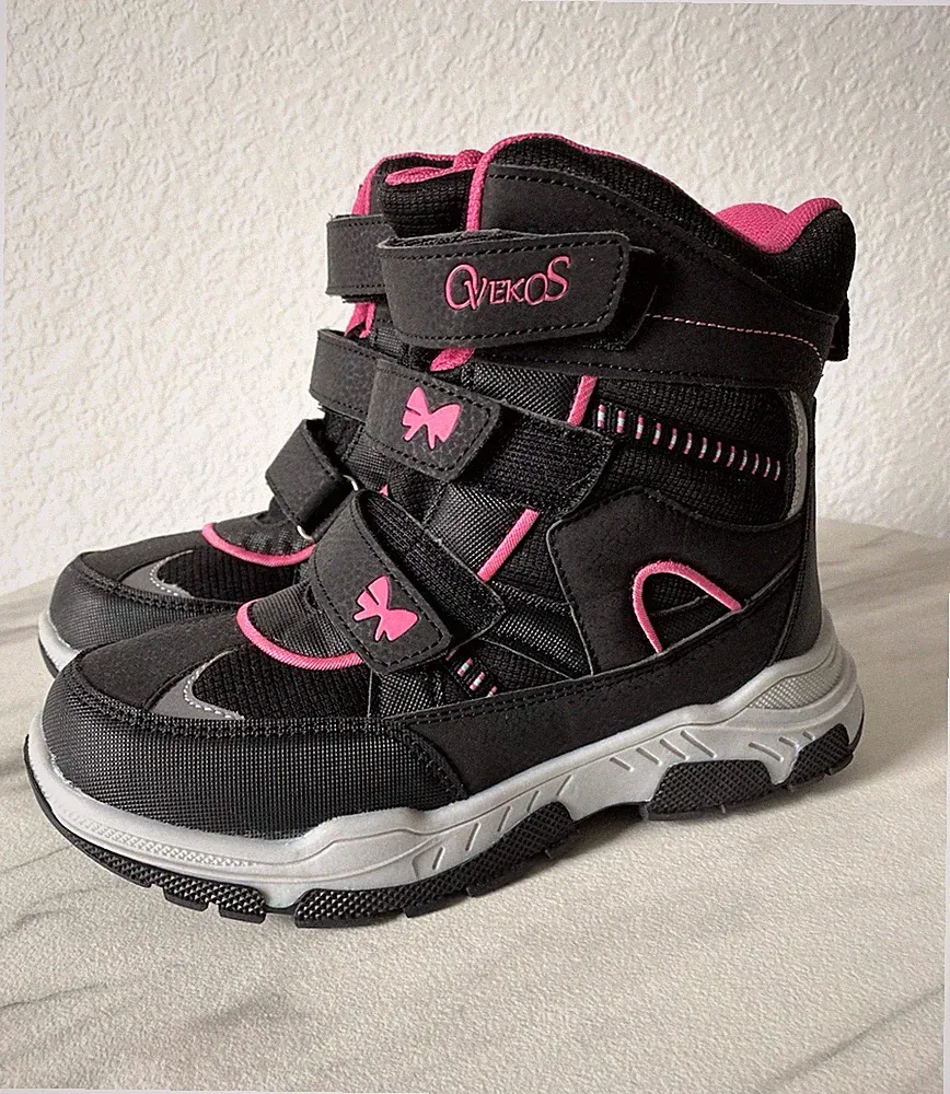 New Youecci Girl’s Kids Snow Boots Waterproof Walking Boots Size 2.5 ( 33 )