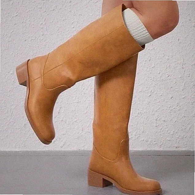 NewFRYE Woman’s Camryn Size 8 Pull On Equestrian Leather Mid Calf Boot Size 8 M