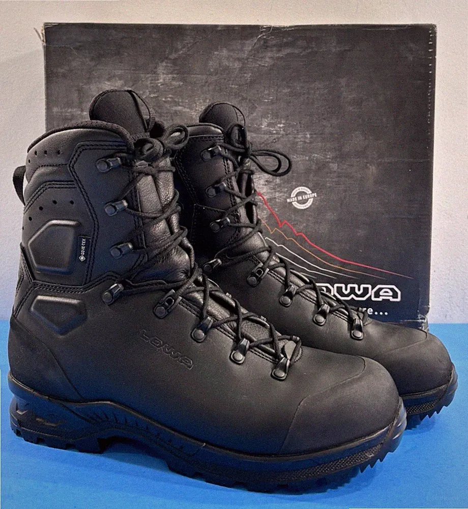 NIB 10 REG MEN'S LOWA COMBAT MK2 GTX BOOTS BLACK GORE-TEX 210871 C30