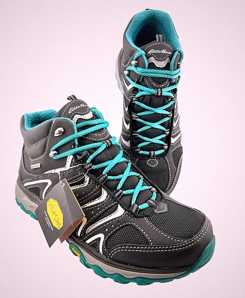 NIB $170 Eddie Bauer Women’s 9 Lukla Pro Mid Hiking Shoes Boots Vibram Leather