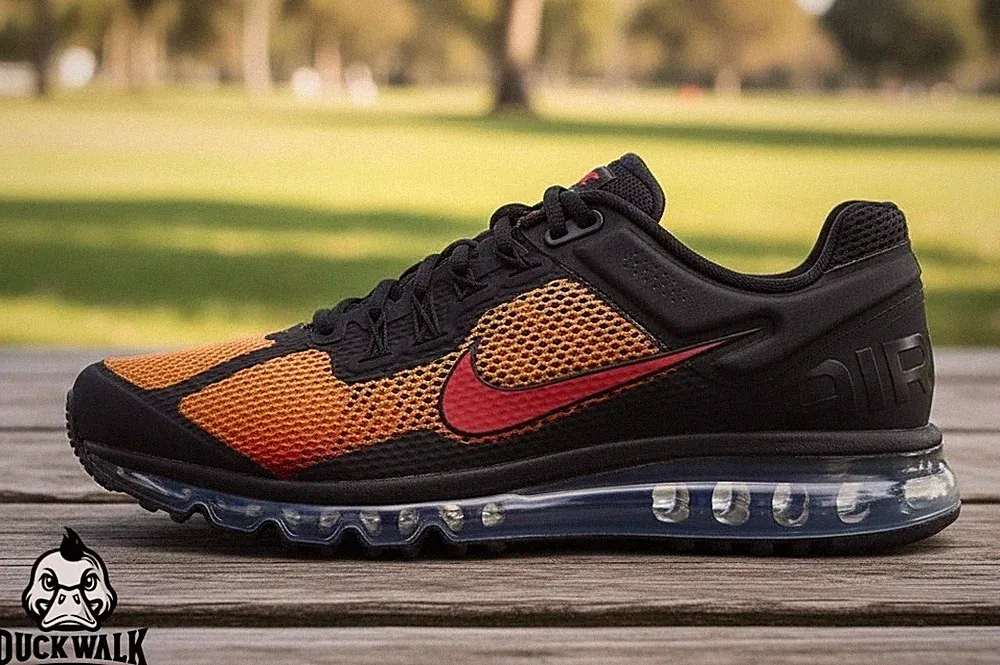 Nike Air Max 2013 Shoes "Sunset" Black Resin HF4887-873 Men's Multi Sizes NEW