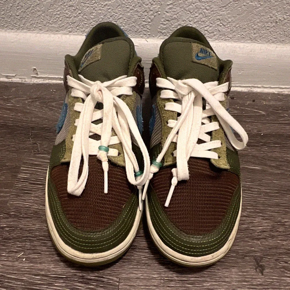 Nike Dunk Low DR0159-200 Cacao Wow Green Brown Blue Leather Sneaker