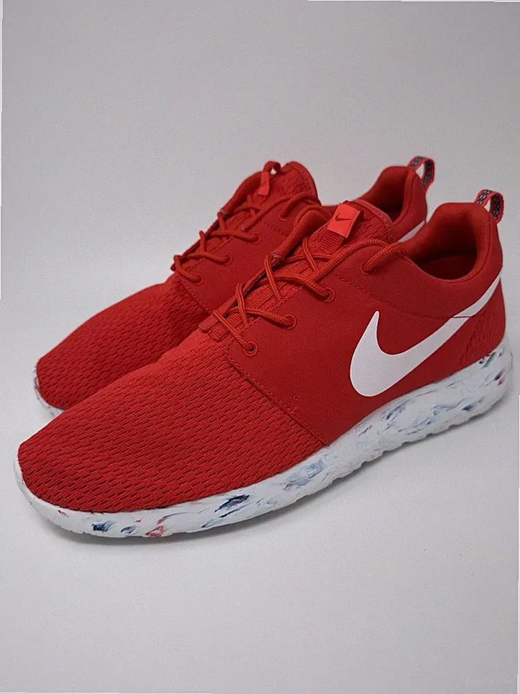 NIKE ROSHERUN M MARBLE 669985-600 RED - SIZE 13 - 2013