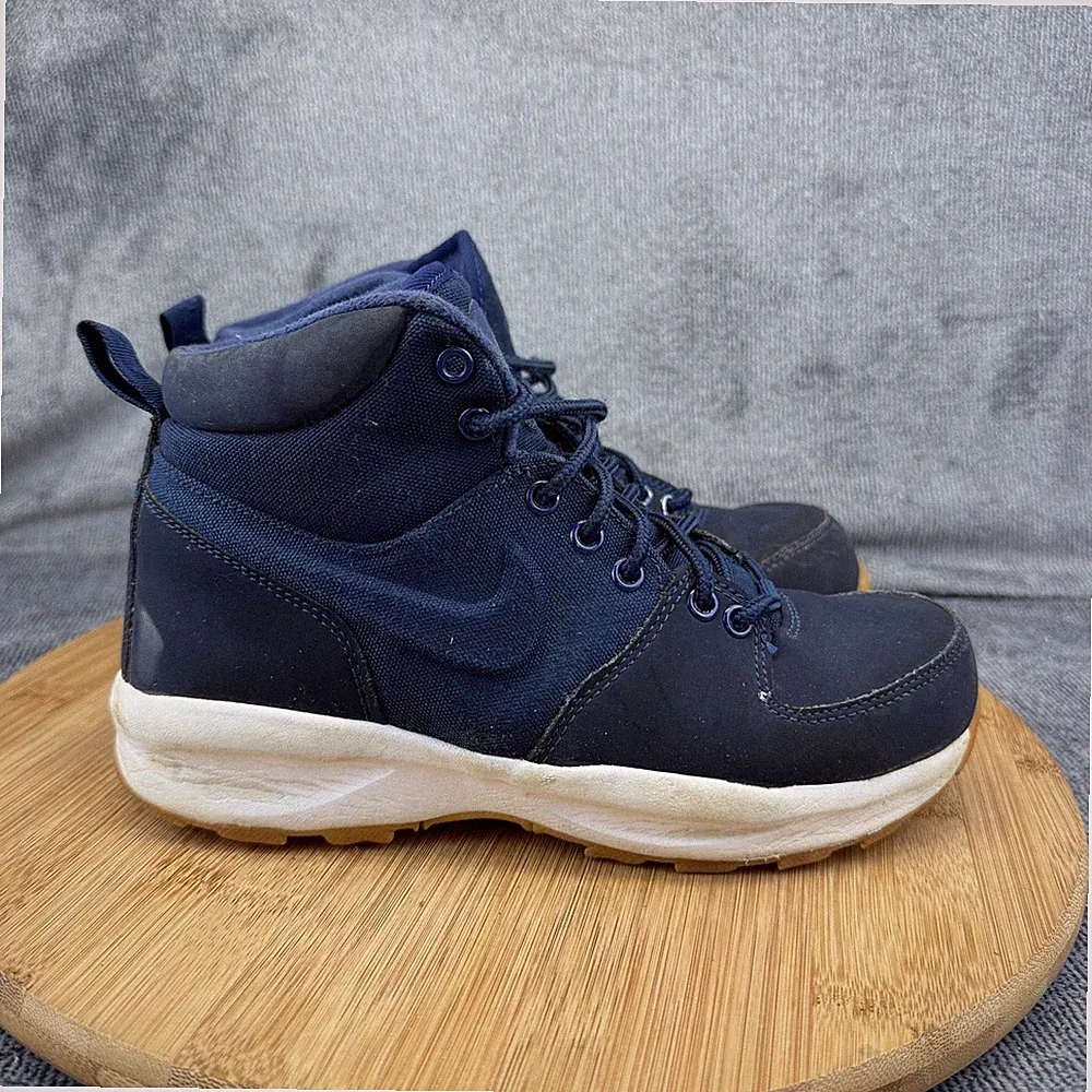 Nike Walking Boots Boys Size 3.5Y Blue Lace Up Winter Hiking AJ1280-400