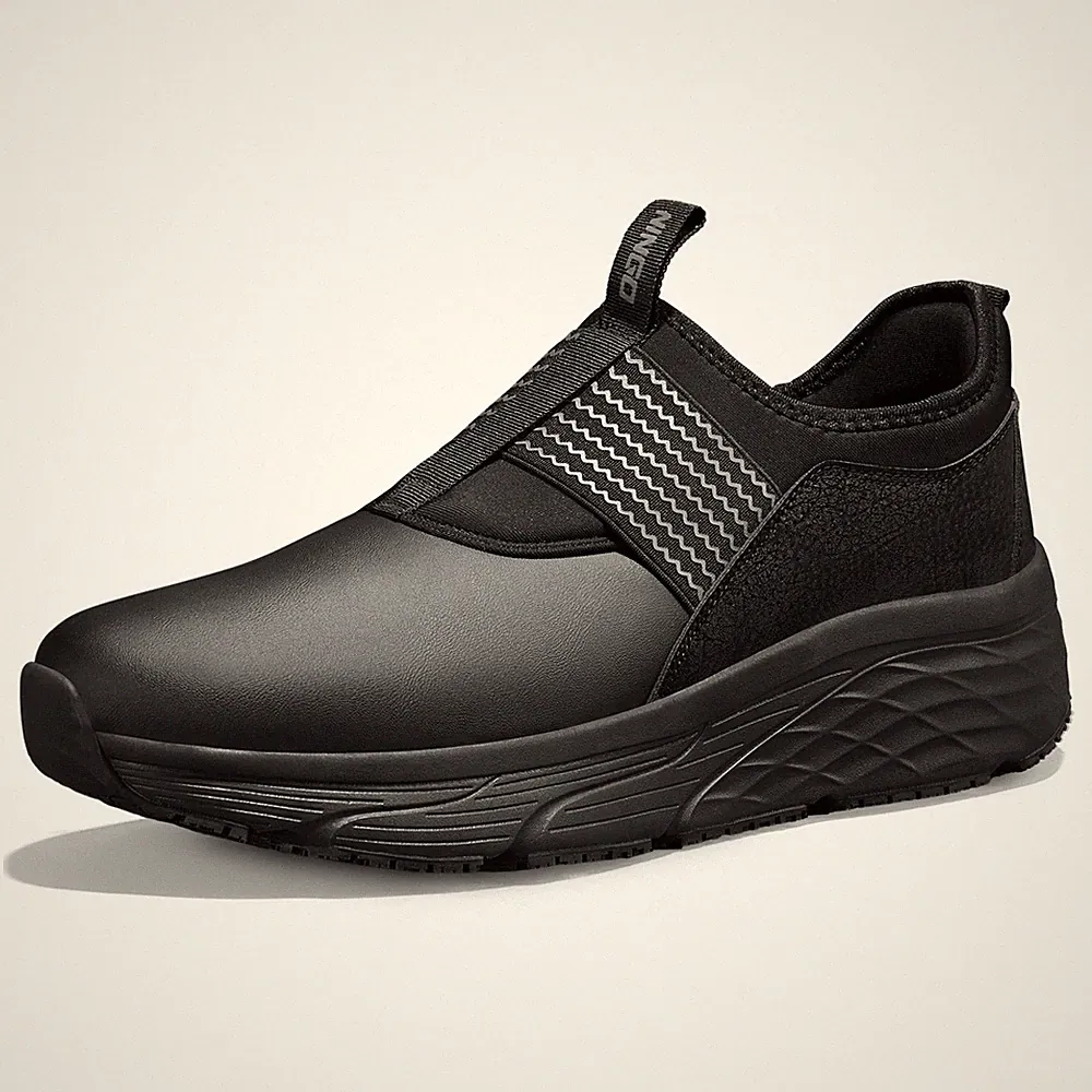 NINGO Men's Slip-Resistant Work Shoes Lightweight Water & Oil Resistant Sneakers