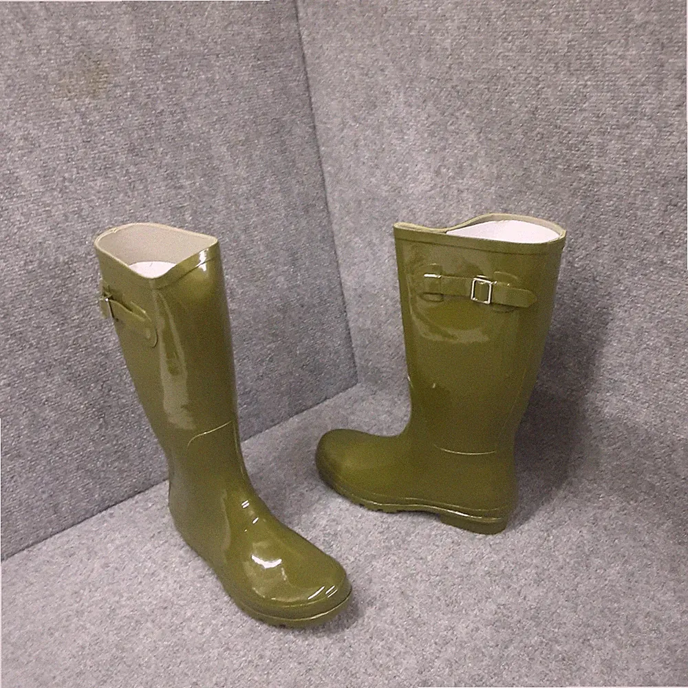 Nomad Pull-On Rubber Rain Boots Hurricane II 9M Shiny Ivy