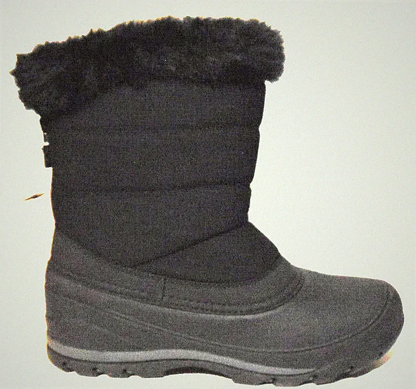 NORTHSIDE WOMENS BLACK 3M THINSULATED BOOTS WATERPROOF W/TRACTION SNOW BOOTS~10