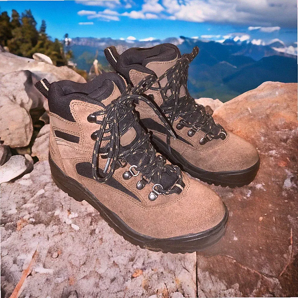 Northwest Territory Hiking Boots Brown Leather Size 5