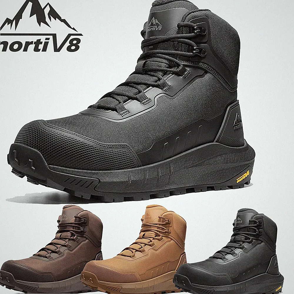 NORTIV 8 Men Lightweight Composite Toe Safety Work Boots Construction Boots