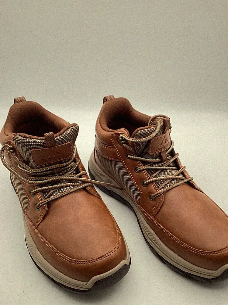 NORTIV 8 Men's Brown 11 Lightweight Breathable Ankle Lace Up Hiking Chukka Boots