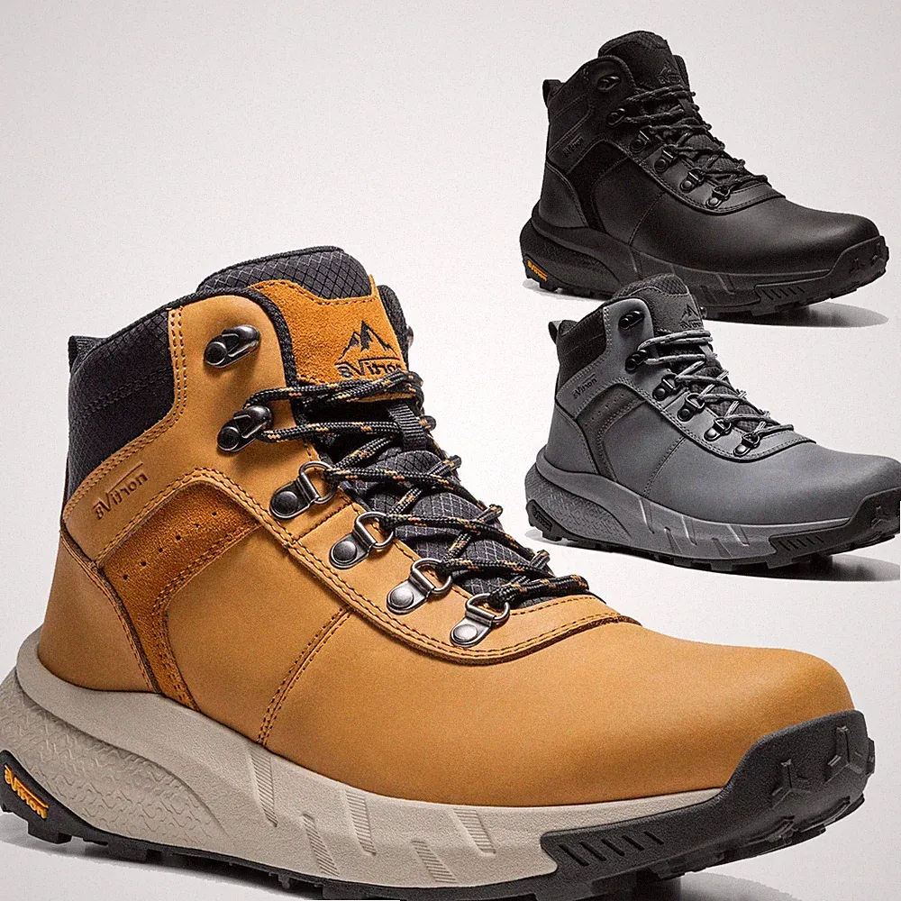 NORTIV 8 Men's Waterproof Hiking Boots Lightweight Outdoor Mid Trekking Shoes