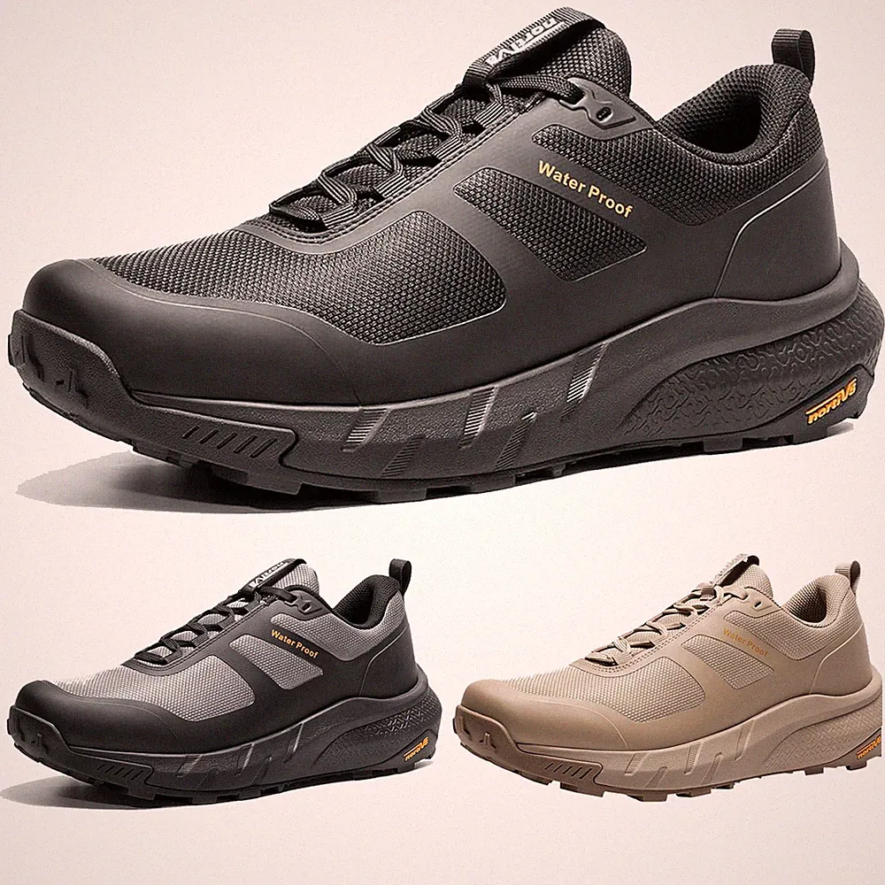 NORTIV 8 Men's Waterproof Hiking Shoes Lightweight Trekking Walking Shoes