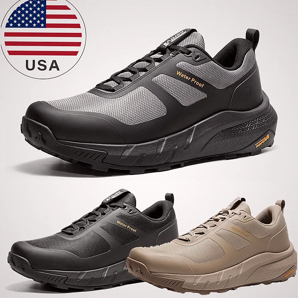 NORTIV 8 Men's Waterproof Hiking Shoes Lightweight Walking Sneakers Arch Support