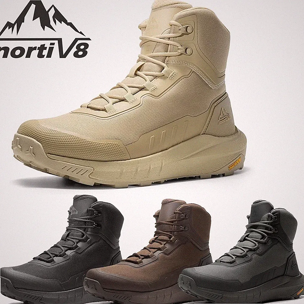 NORTIV 8 Men Tactical Military Motorcycle Lightweight Combat Boots Wide Size