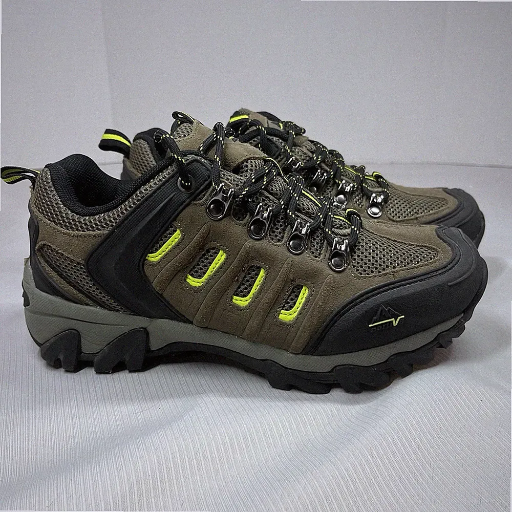 Nortiv 8 Quest-1 Hiking Boots Size 6.5 Brown Black Yellow Accents AE34DACC Shoes