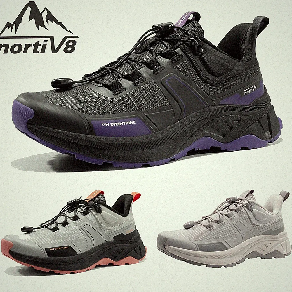 NORTIV 8 Women Lightweight Hiking Shoes Quick Laces Outdoors Camping Sneakers