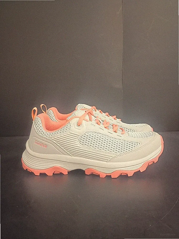 NORTIV 8 Women's Lightweight Hiking Shoes Gray & Pink Size 10 NWOB