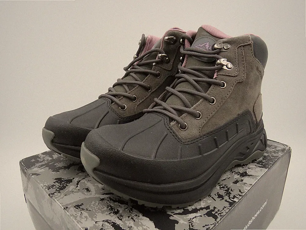 NORTIV 8 Women's Waterproof Hiking Boots Outdoor Size 6 Dark Grey NEW