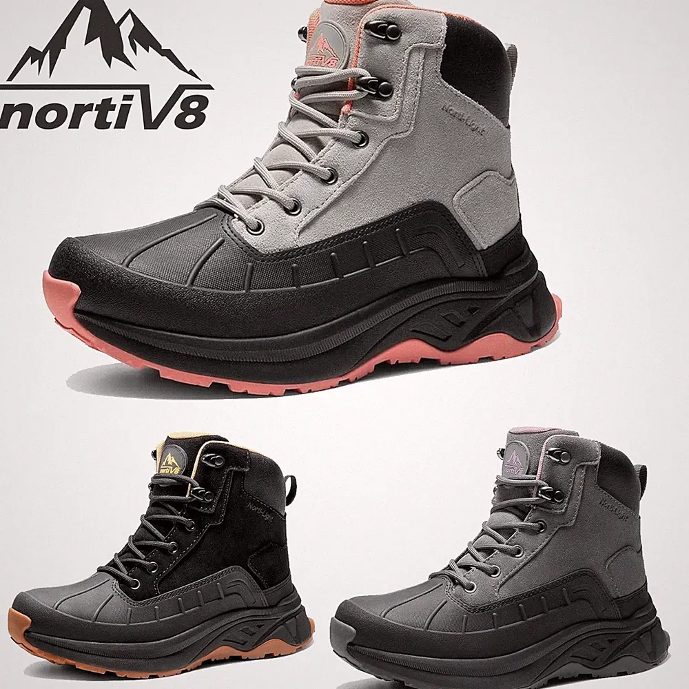 NORTIV 8 Women Waterproof Hiking Boots Outdoor Trekking Camping Hiking Shoes