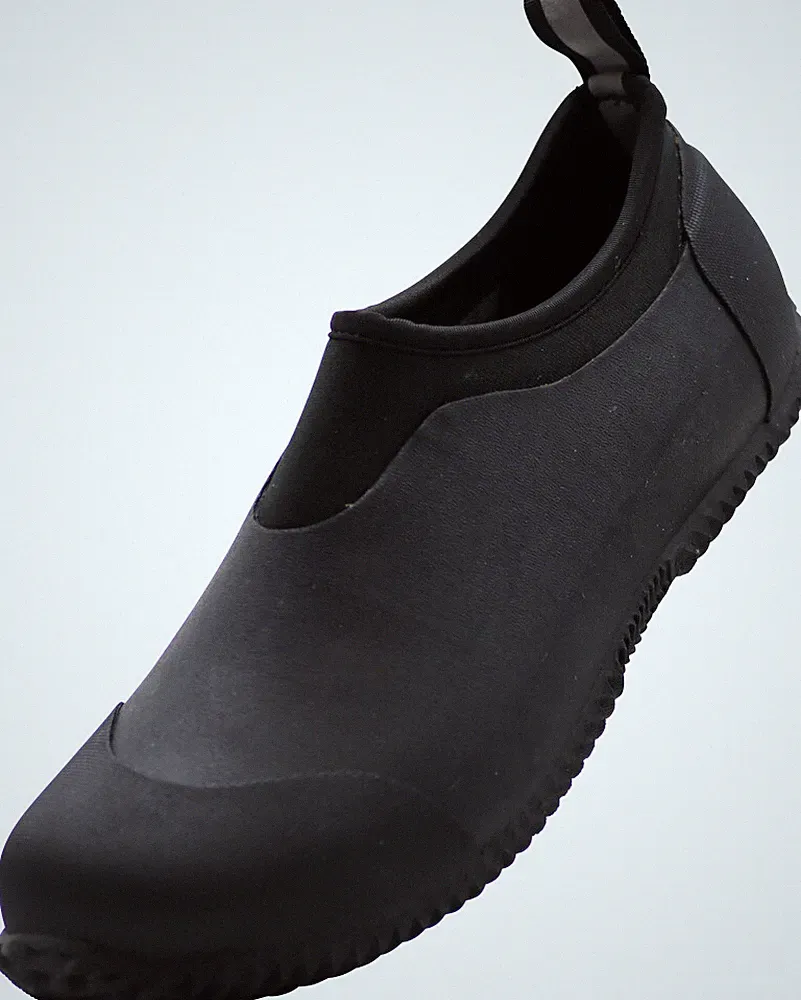 NORTY Rubber Waterproof Garden Ankle Rain Shoes for Men - Runs 2 Sizes Big