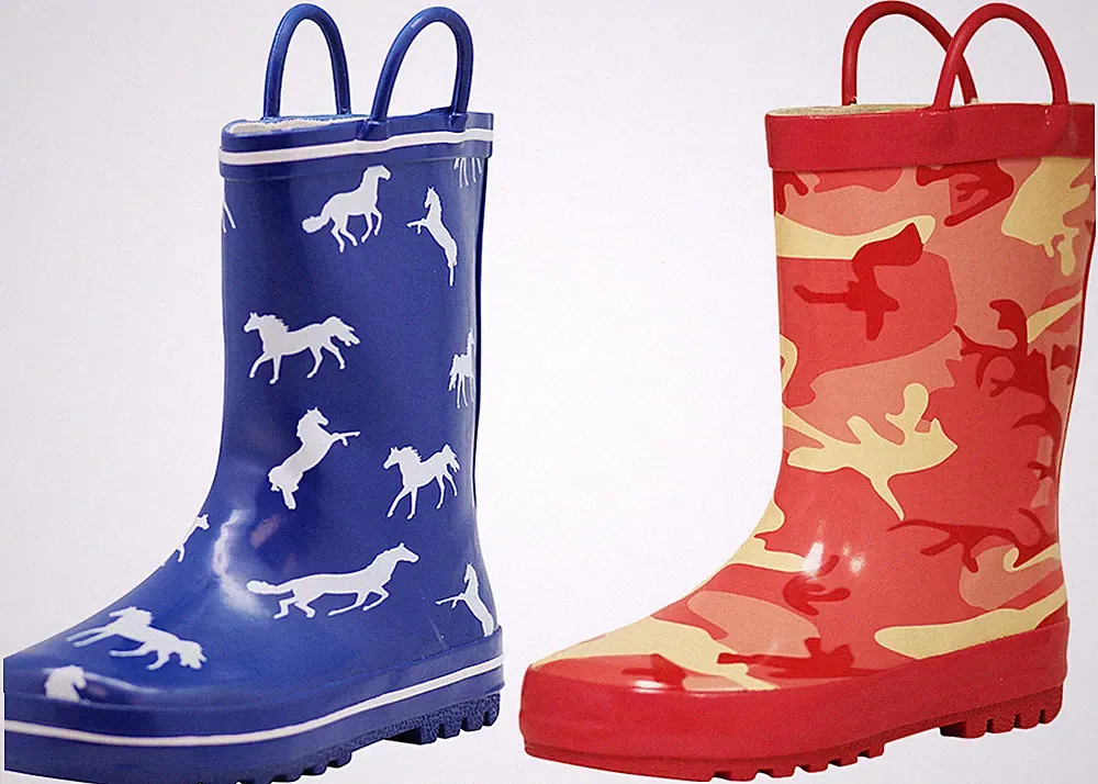Norty Toddlers / Little / Big Kids Boys Girls Waterproof Rubber Rain Boots