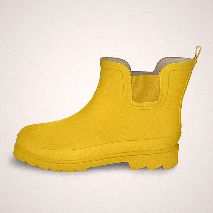 Norty Womens 6" Ankle Rain Boots #42298 Waterproof Matte Yellow Size 8