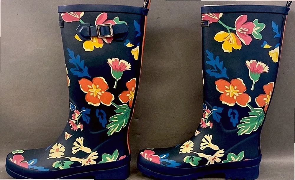 NWT~NIB~ Vera Bradley Santiago Floral Women's Rain Boots Size 6