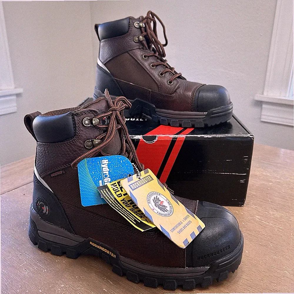 NWT RockRooster Daviston Hiking Boots Men’s 7EEE Leather Composite Toe AT872