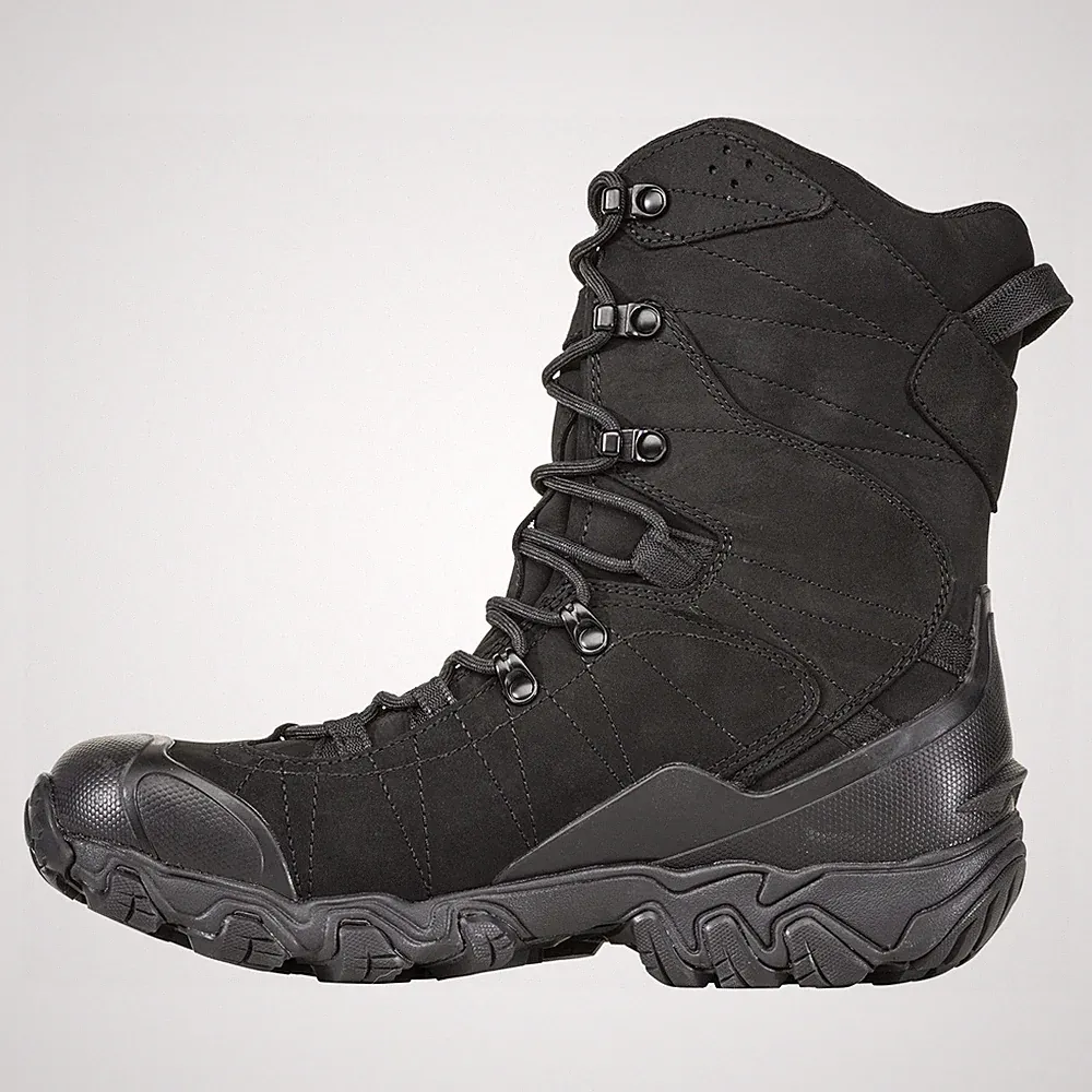 Oboz Bridger 10in Insulated Waterproof Boots Black Sea 8.5 -Not Ship CA