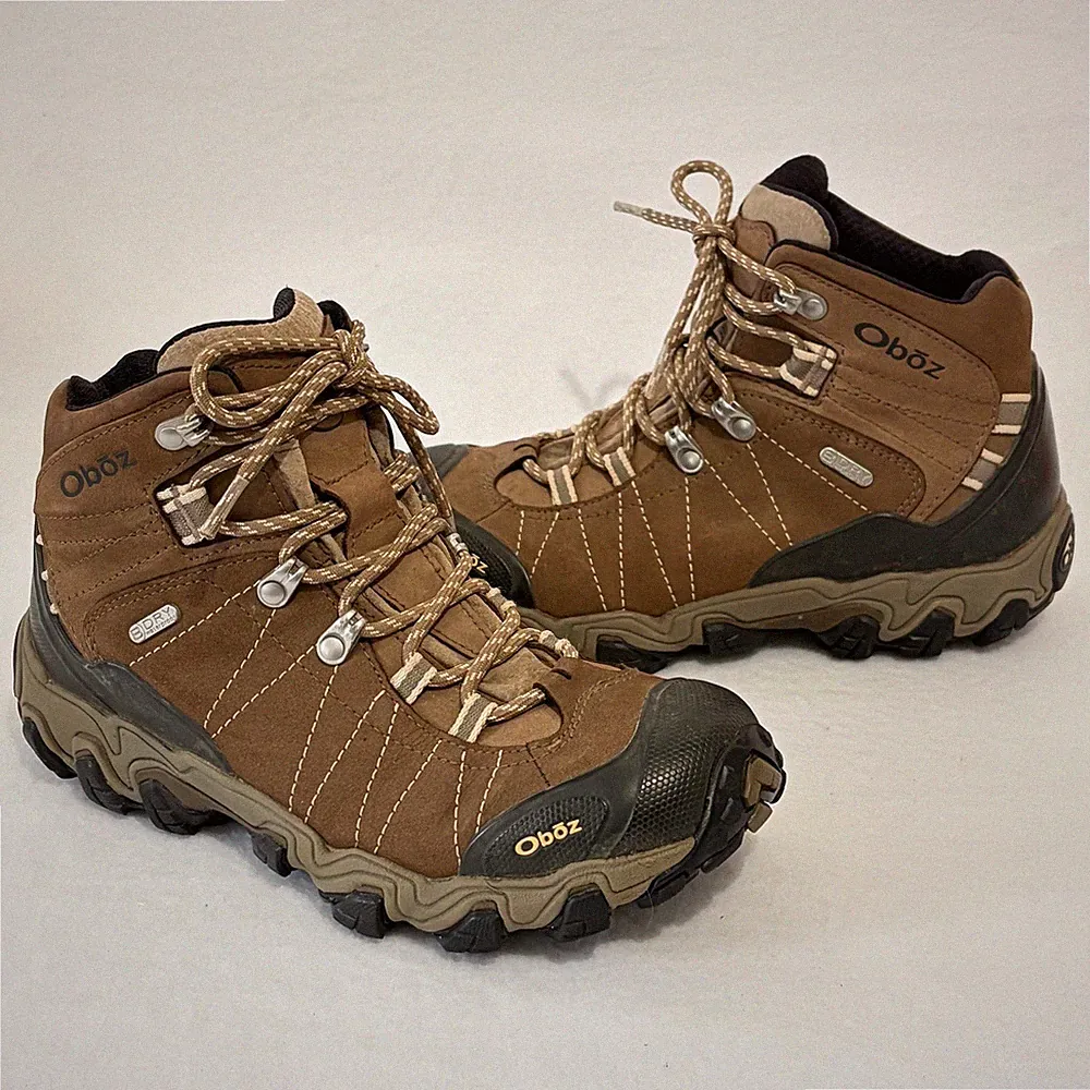 Oboz Hiking Boots Womens 7.5 Brown Leather Lace Up