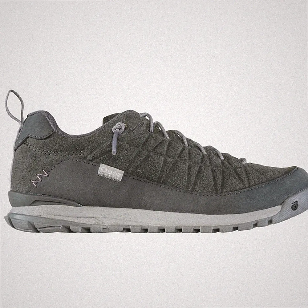 Oboz Jeanette Low Charcoal Suede Hiking Shoes Womens 5.5 Wide 74402 Gray NEW