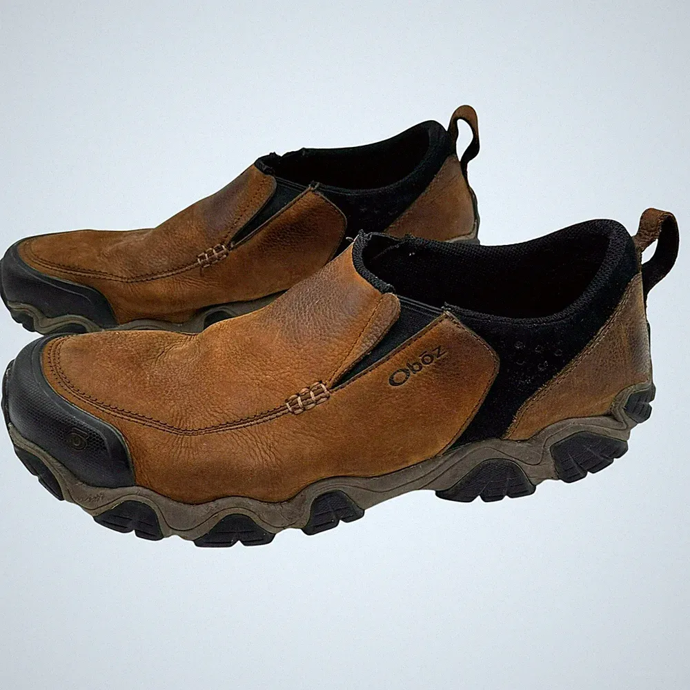 OBOZ Men's 14 Brown Livingston Low Casual Slip On Shoes Outdoor Water Resistant