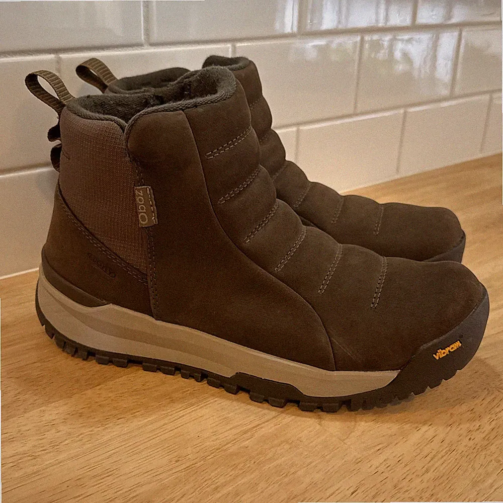 Oboz Sphinx Pull On Insulated B-Dry Waterproof Boots Womens 7 Moose Brown