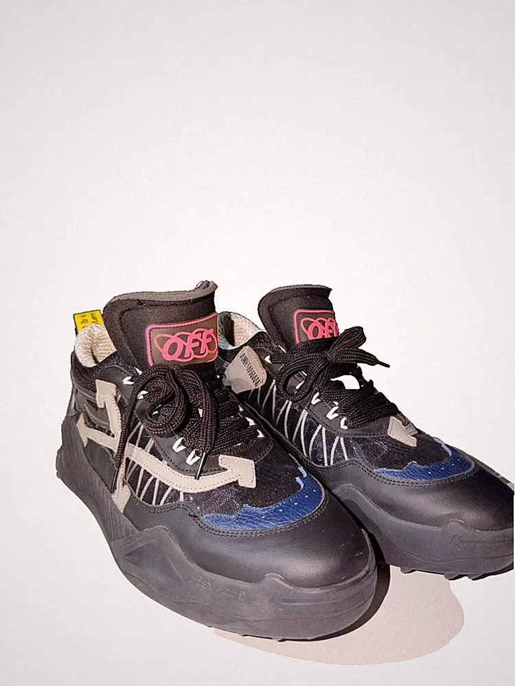 Off-White ODSY-1000 Black Sneakers Size 43 EU / 10 US Men's Authentic
