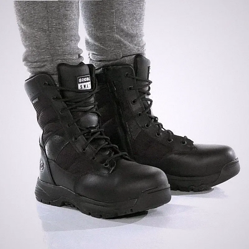 Original SWAT Men 5.5 Black Metro 9" Waterproof Safety Work Boots Classic LH2-32