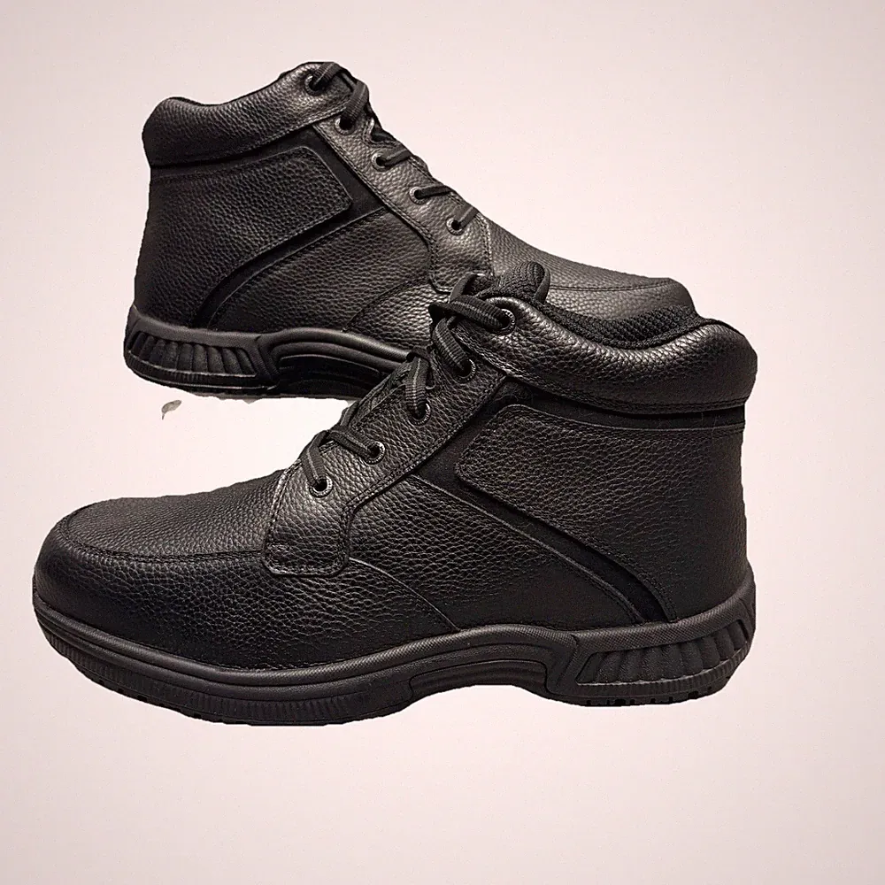 Orthofeet Boots Highline Black Leather Orthopedic Boots NEW Size 10.5 4E X-WIDE