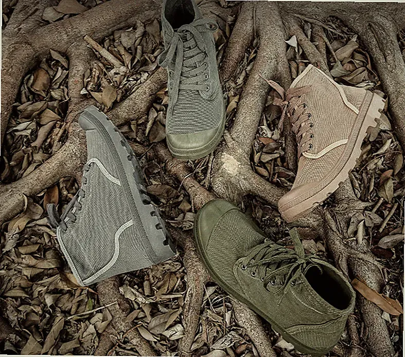 Outdoor Men's Rero canvas Boots High Top Washed casual shoes Hiking Travel Boots