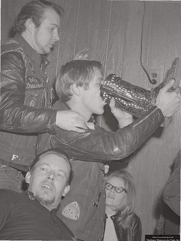 OUTLAWS MOTORCYCLE CLUB POSTER "The Boot" / Issued by Flash Productions, LLC