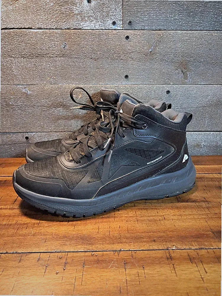Ozark Trail Shoes Mens Size 10.5 Waterproof Hiking Boots Outdoor Trail Comfort