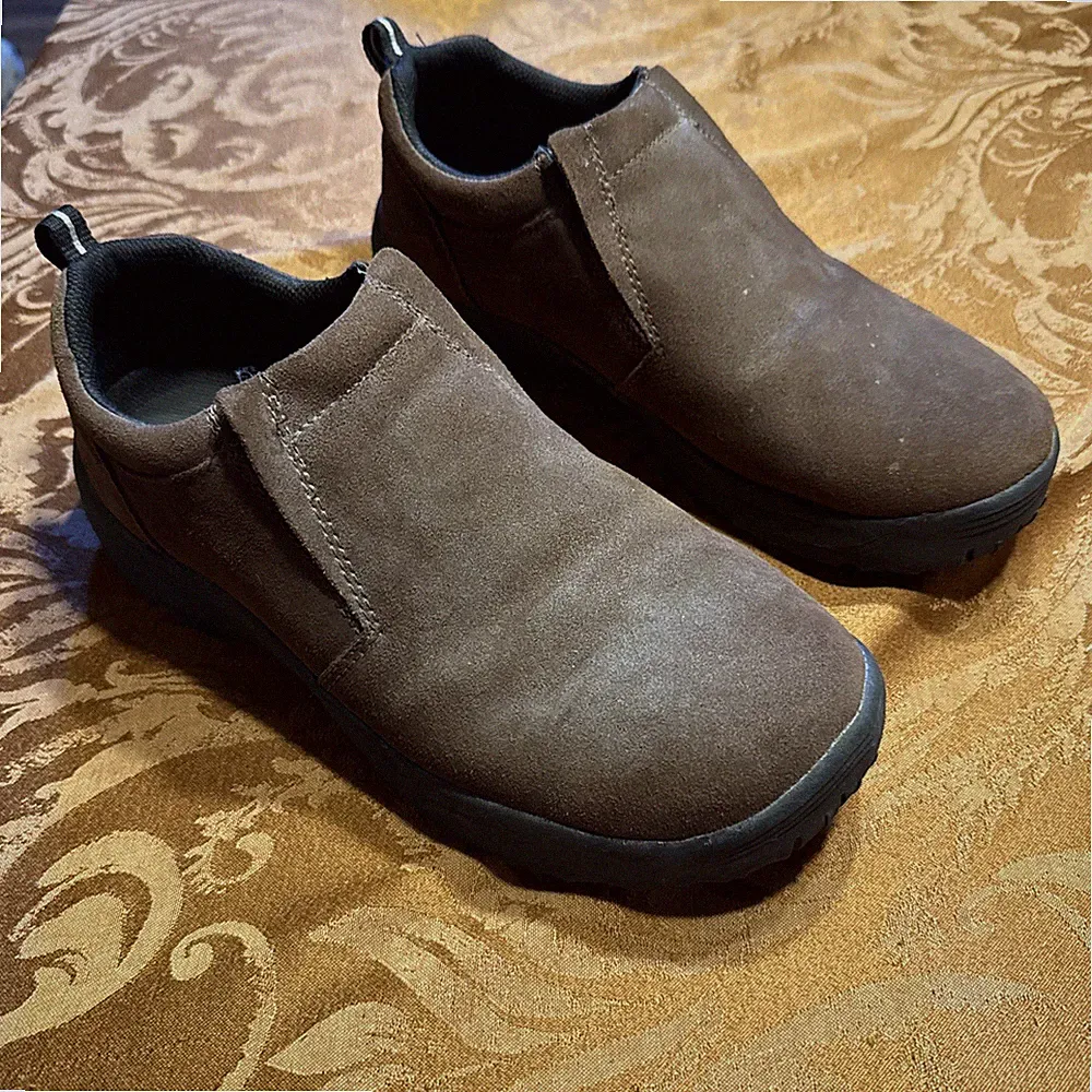 Ozark Trail Slip on Brown Suede Hiking Trail Boot Shoes Men's Sz 10 Ted 6422782