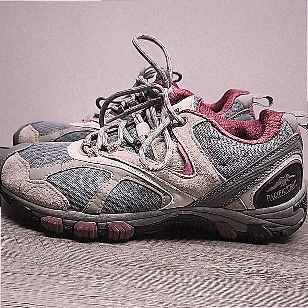 Pacific Trail Lawson Women's Hiking Shoes Size 8.5 Brown Gray and Pink