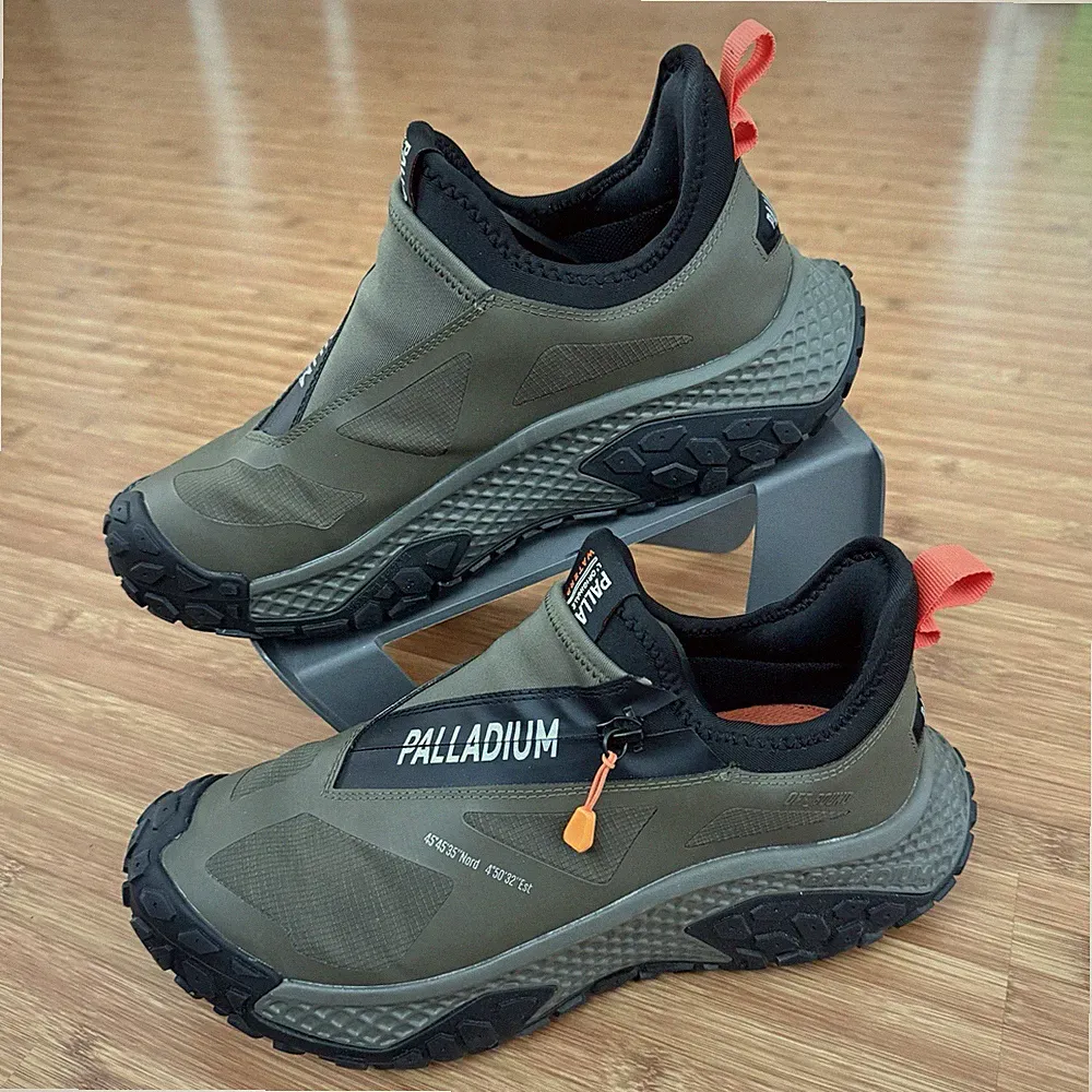 Palladium Offbound Waterproof Zip Shoe Men 7 Women 8.5 Olive Green Boot Hiking