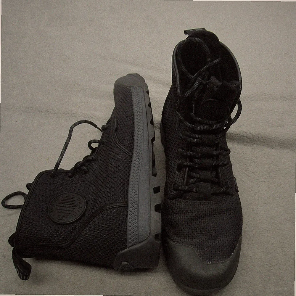Palladium Unisex M8 W9.5 Combat Boots Black PampaTech HI TX Tactical Utility