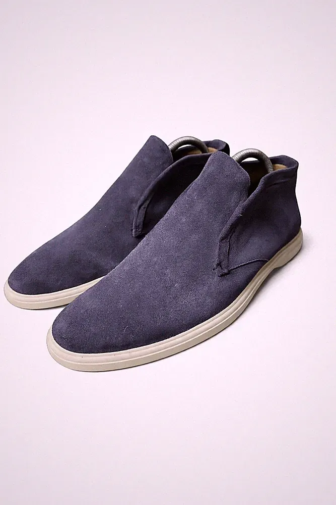 Peter Millar Suede Slip-On Chukka Boots Navy Blue Men’s Size 9.5M Casual Dress