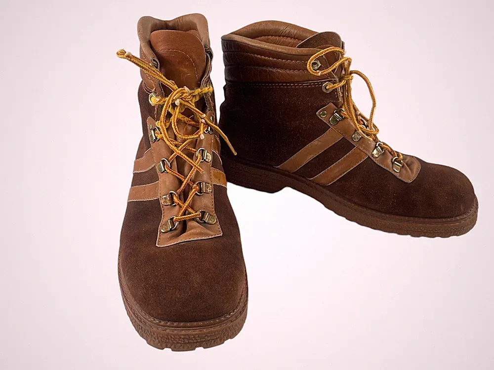 Pierre Cardin Mens Shoes Brown 9 M Leather Hiking Trail Ankle Combat Boots