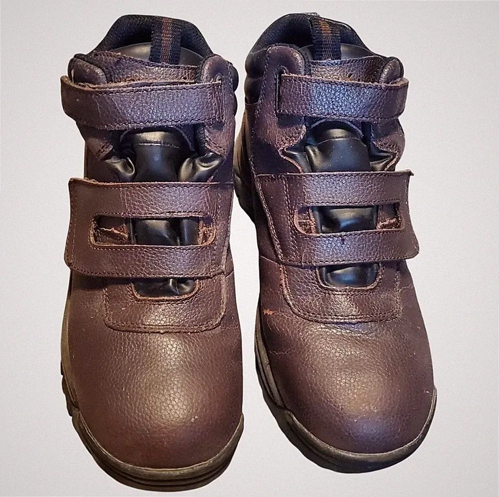 Propét Brown Waterproof Leather Hiking Boots With Adjustable Straps