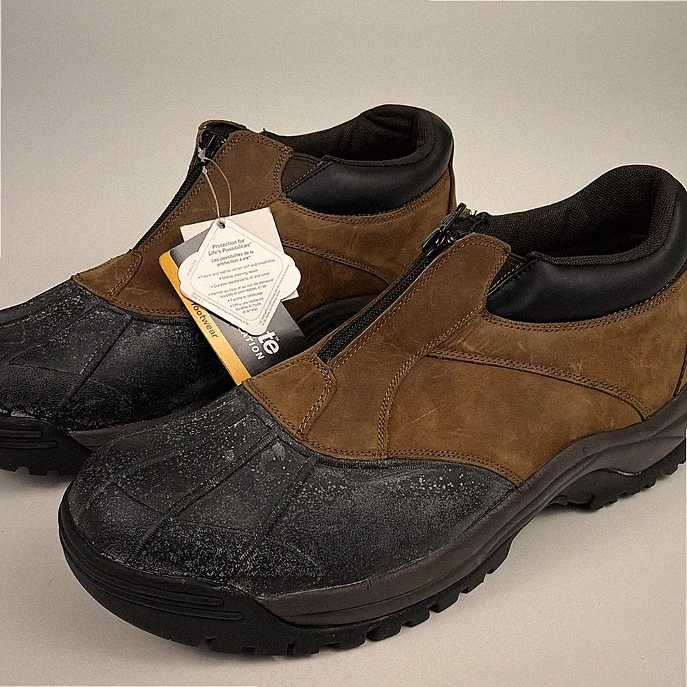 Propet Blizzard Ankle Zip Boots Brown/black Men’s Size 15 (5E Width)