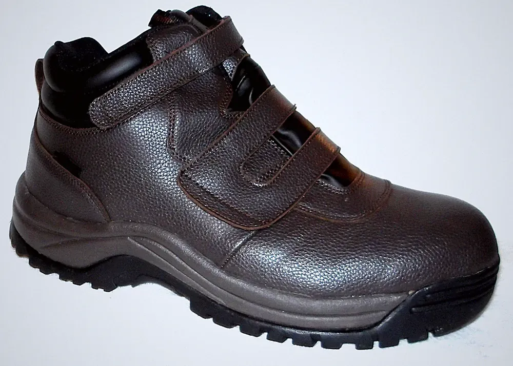 Propet Men's Cliff Walker Brown Waterproof Leather Hook/Loop Hiking Boots 15 M
